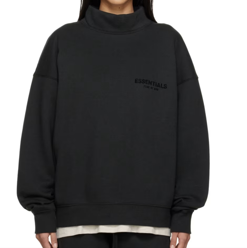 Fear of God Essentials Black Crew Neck Sweater
